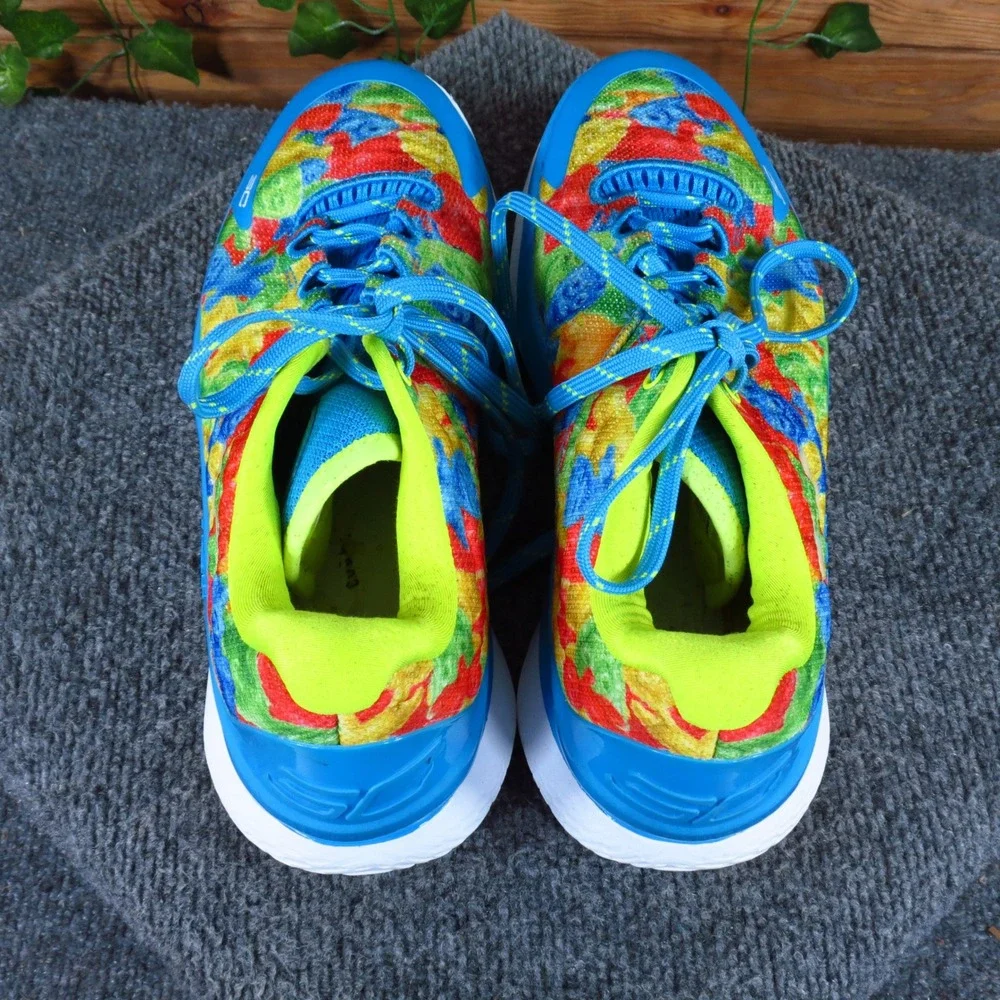 Under Armour Curry 1 Low FloTro Mens Basketball Shoes 10 Sour Patch Kids Blue